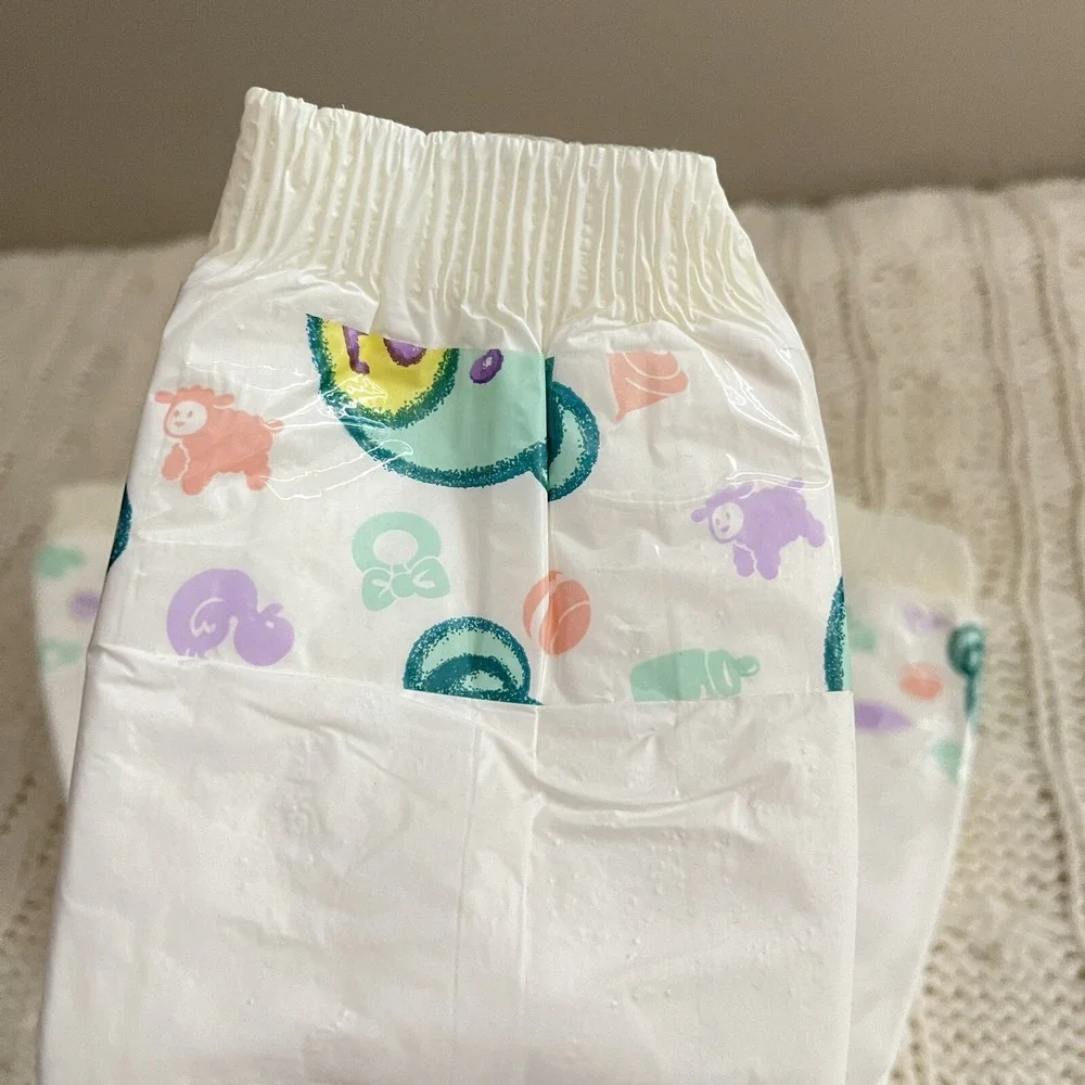 Wonderdry Vintage Bear Plastic Diapers Sz SMALL Diapers Pack Of 36 New Born 14lb